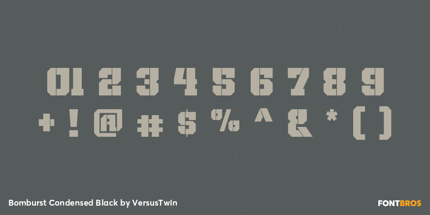 Bomburst Condensed Black Font Poster #1