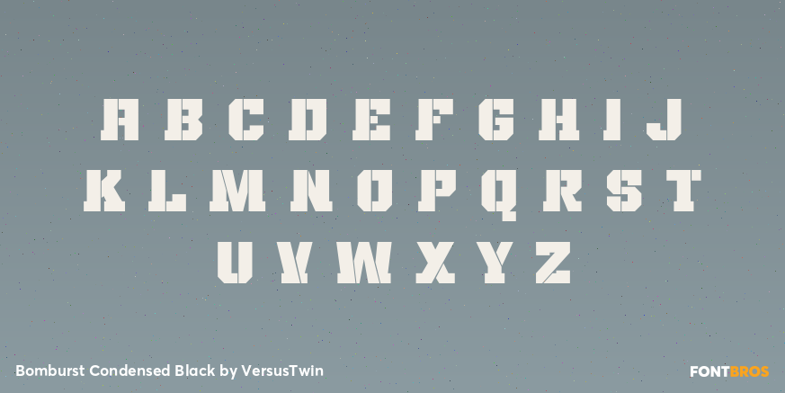 Bomburst Condensed Black Font Poster #1