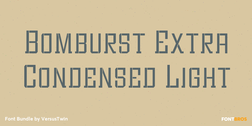 Bomburst Extra Condensed Light Poster