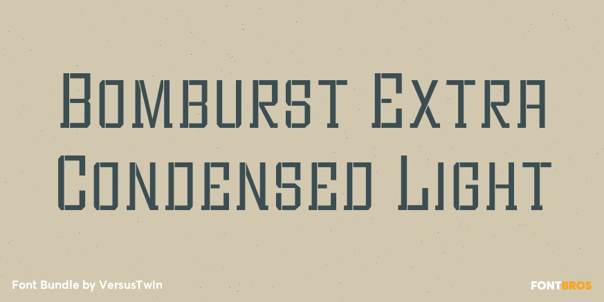 Bomburst Extra Condensed Light Poster