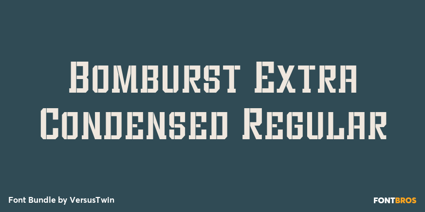 Bomburst Extra Condensed Regular Poster