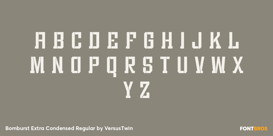 Bomburst Extra Condensed Regular Font Poster #2