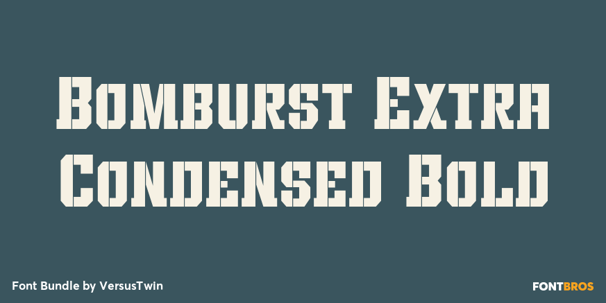 Bomburst Extra Condensed Bold Poster