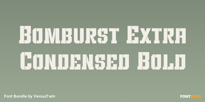 Bomburst Extra Condensed Bold Poster