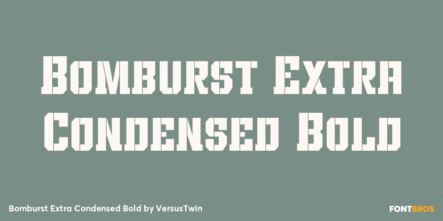 Bomburst Extra Condensed Bold Poster