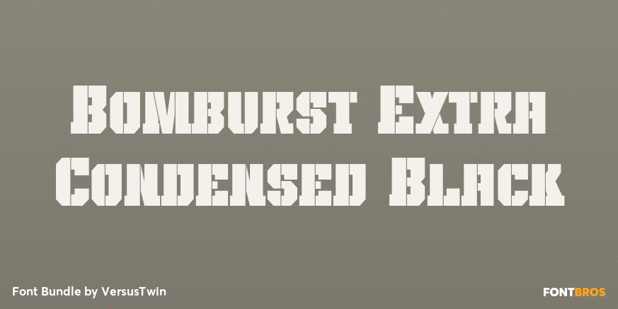 Bomburst Extra Condensed Black Poster