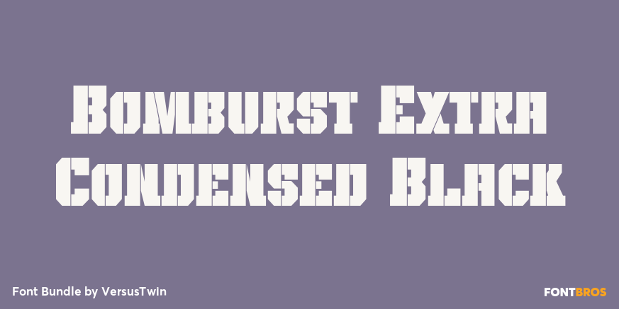 Bomburst Extra Condensed Black Poster