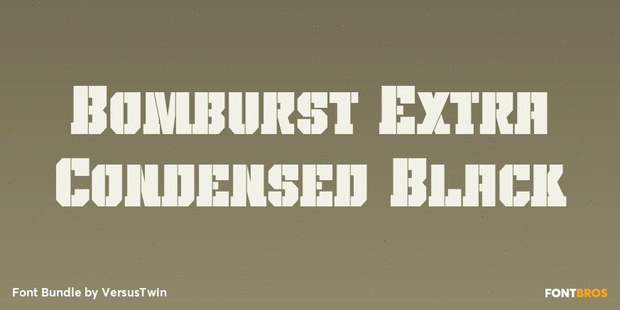 Bomburst Extra Condensed Black Poster