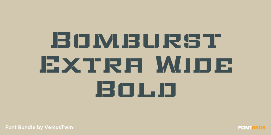 Bomburst Extra Wide Bold Poster