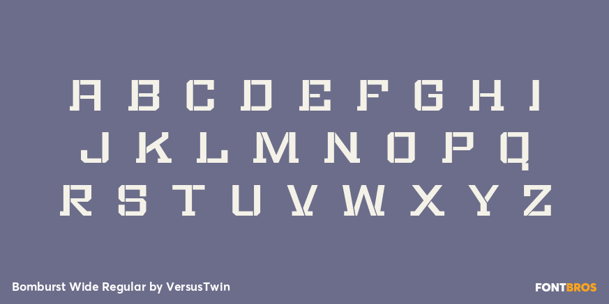 Bomburst Wide Regular Font Poster #3