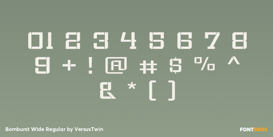 Bomburst Wide Regular Font Poster #4