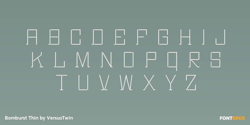 Bomburst Thin Font Poster #2