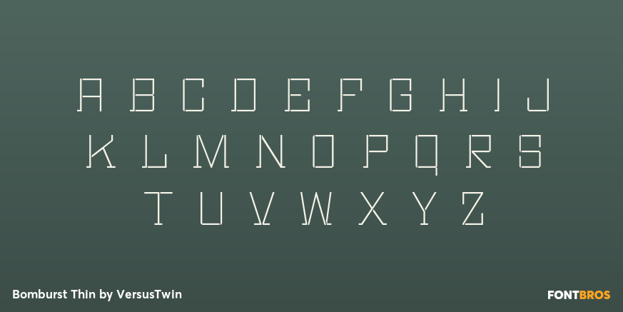 Bomburst Thin Font Poster #3
