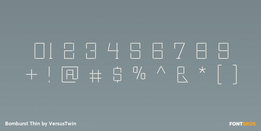 Bomburst Thin Font Poster #4