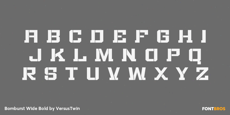 Bomburst Wide Bold Font Poster #2