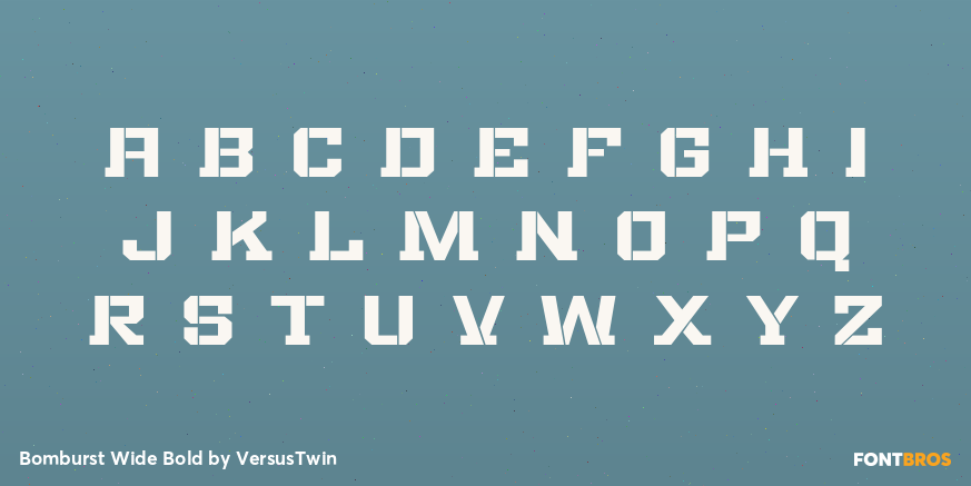 Bomburst Wide Bold Font Poster #3