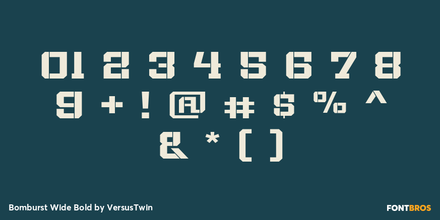 Bomburst Wide Bold Font Poster #4