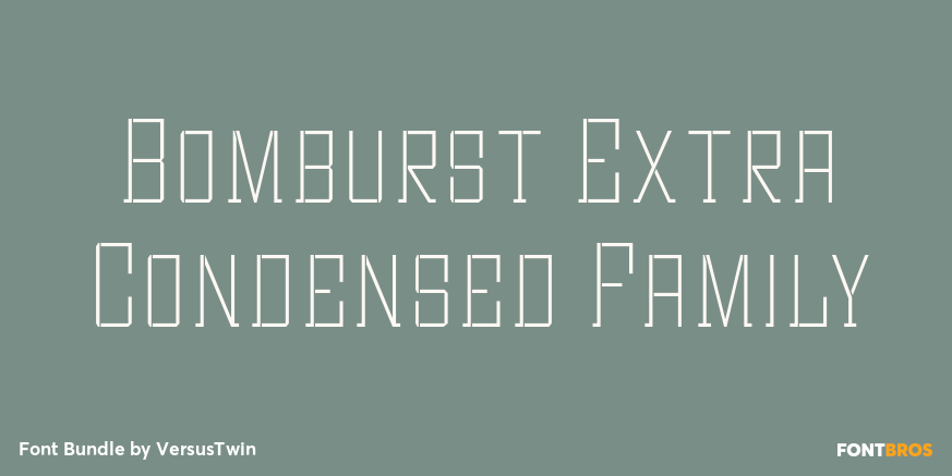 Bomburst Extra Condensed Family Poster