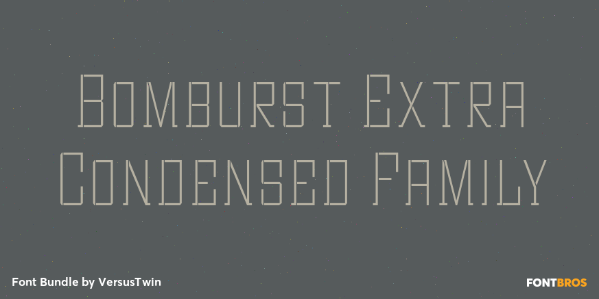 Bomburst Extra Condensed Family Poster