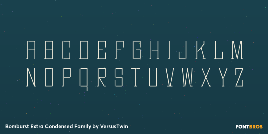 Bomburst Extra Condensed Family Font Poster #2