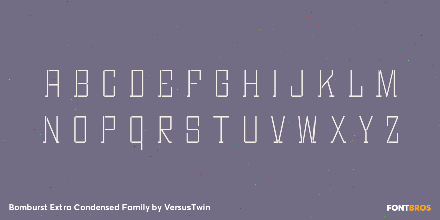 Bomburst Extra Condensed Family Font Poster #3