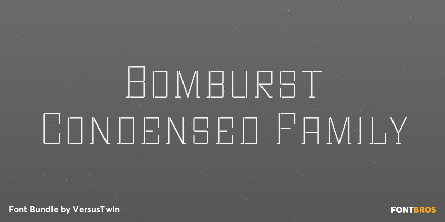 Bomburst Condensed Family Poster