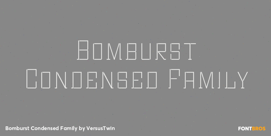 Bomburst Condensed Family Poster