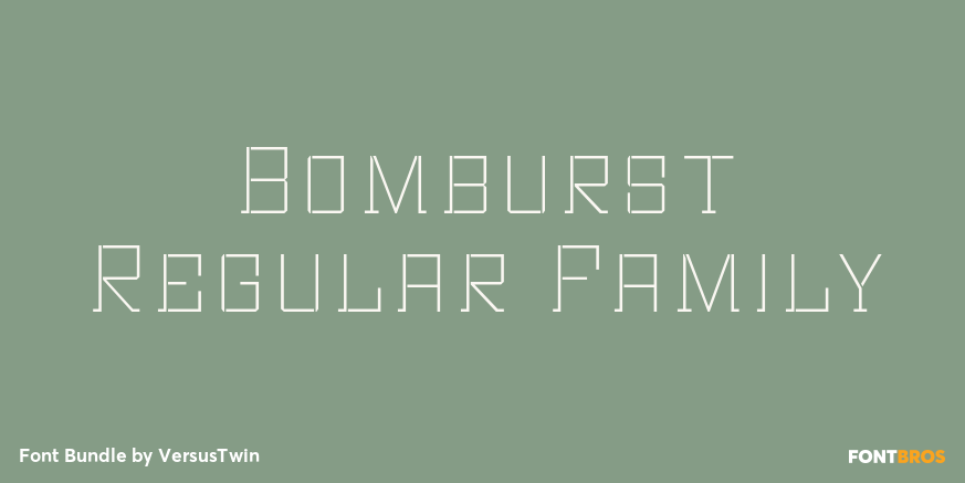 Bomburst Regular Family Poster