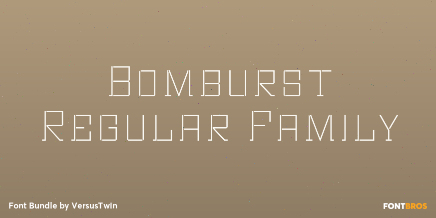 Bomburst Regular Family Poster