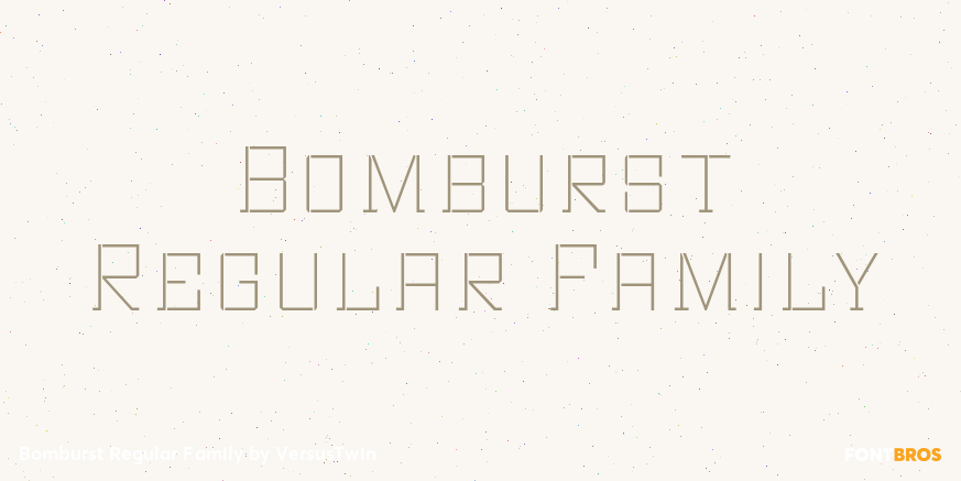 Bomburst Regular Family Poster