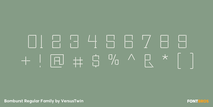 Bomburst Regular Family Font Poster #4