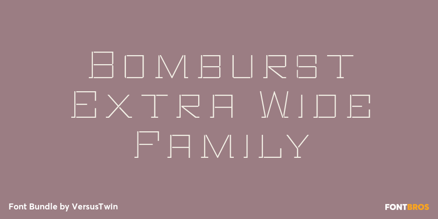 Bomburst Extra Wide Family Poster