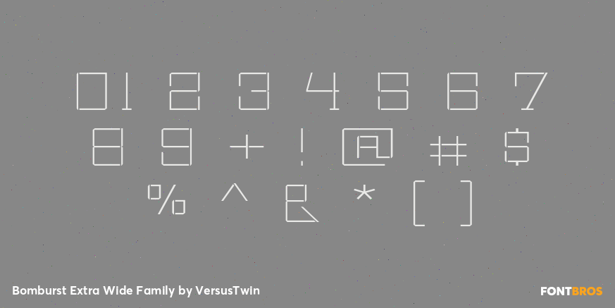 Bomburst Extra Wide Family Font Poster #4