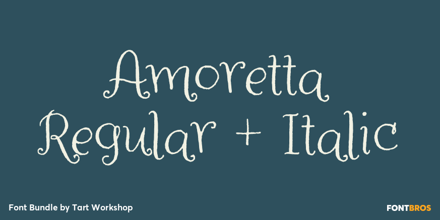 Amoretta Regular + Italic Poster