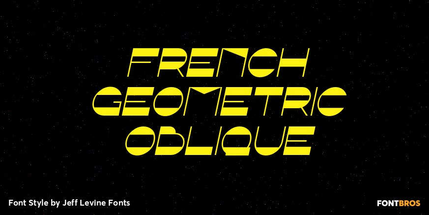 French Geometric Oblique Poster