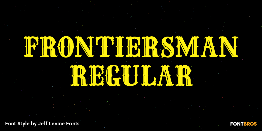 Frontiersman Regular Poster