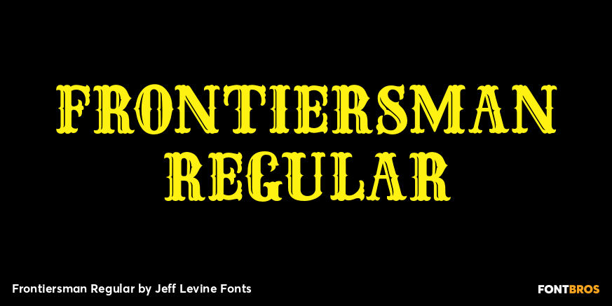 Frontiersman Regular Poster