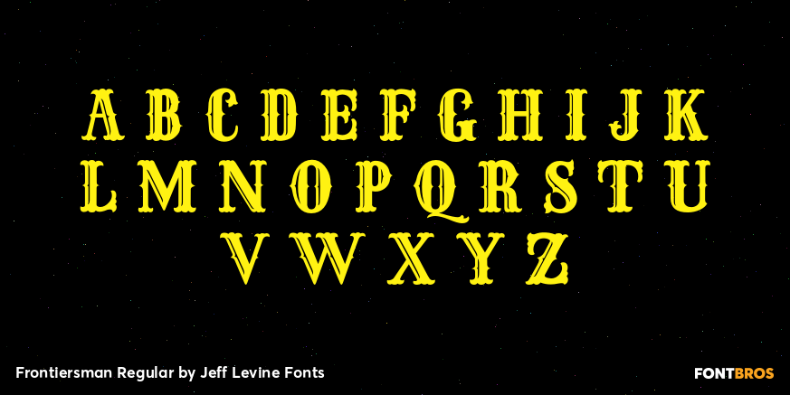 Frontiersman Regular Font Poster #2
