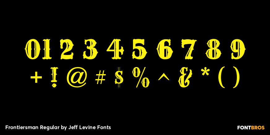 Frontiersman Regular Font Poster #4