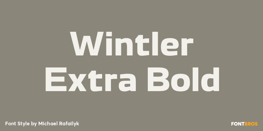 Wintler Extra Bold Poster