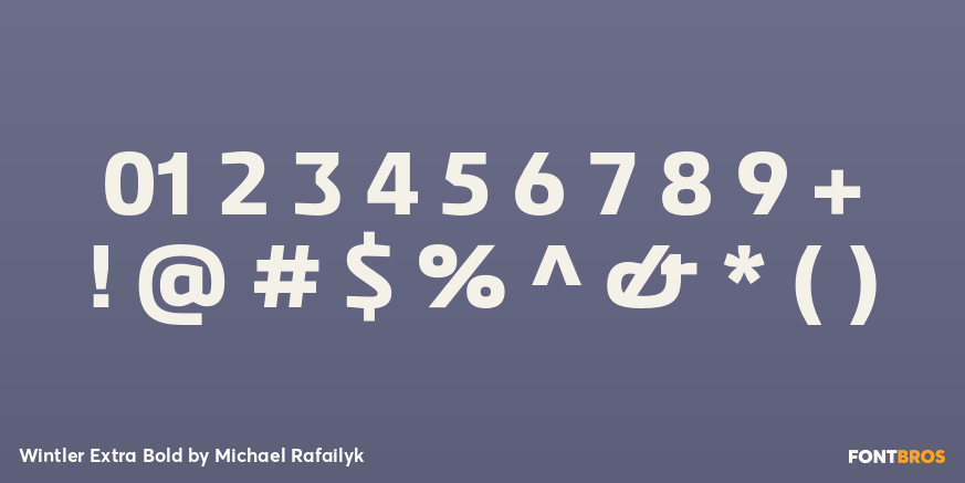 Wintler Extra Bold Font Poster #1
