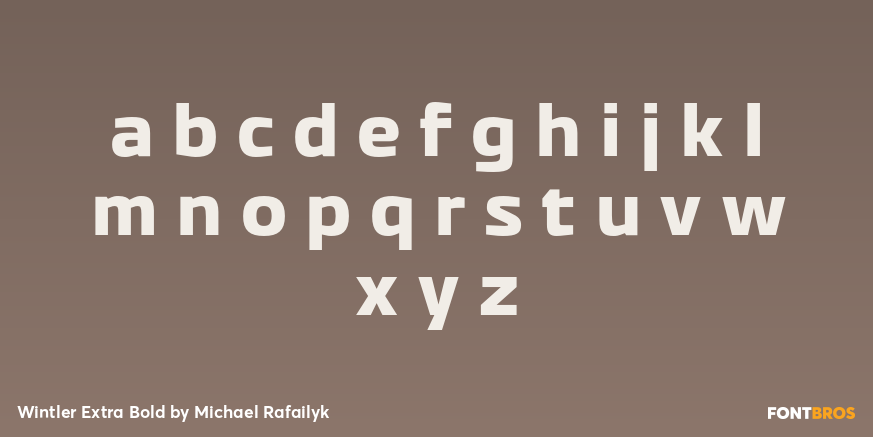 Wintler Extra Bold Font Poster #1