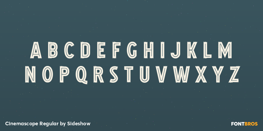 Cinemascope Regular Font Poster #2