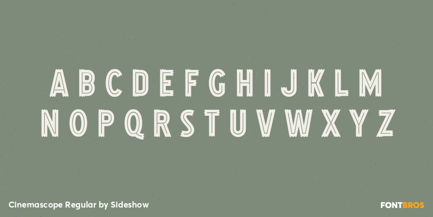 Cinemascope Regular Font Poster #1