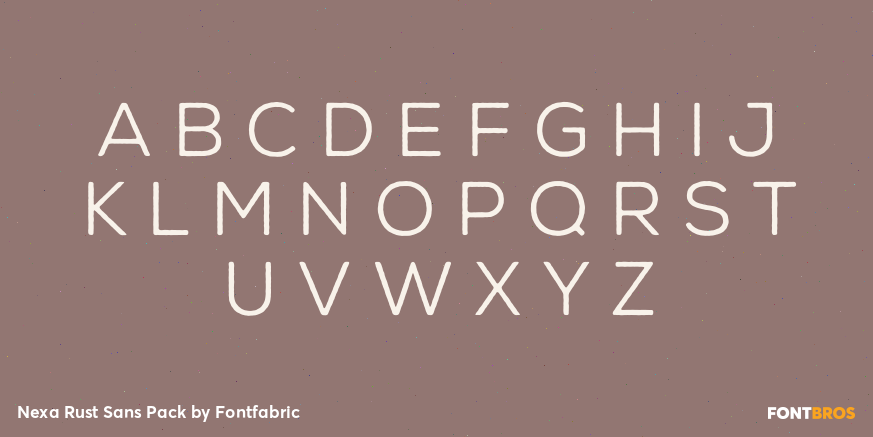 Nexa Rust Sans Pack Font Poster #1