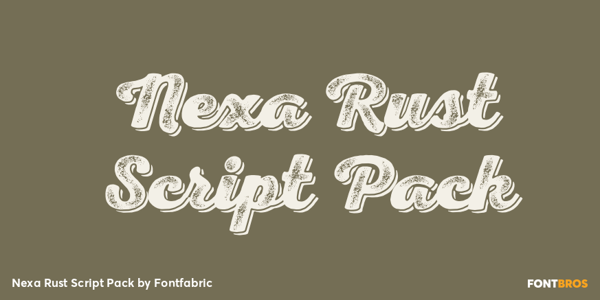 Nexa Rust Script Pack Font Poster #1