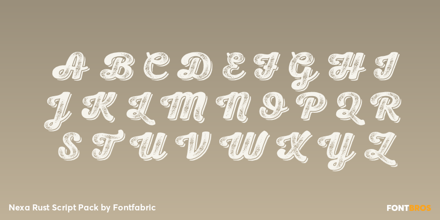 Nexa Rust Script Pack Font Poster #2
