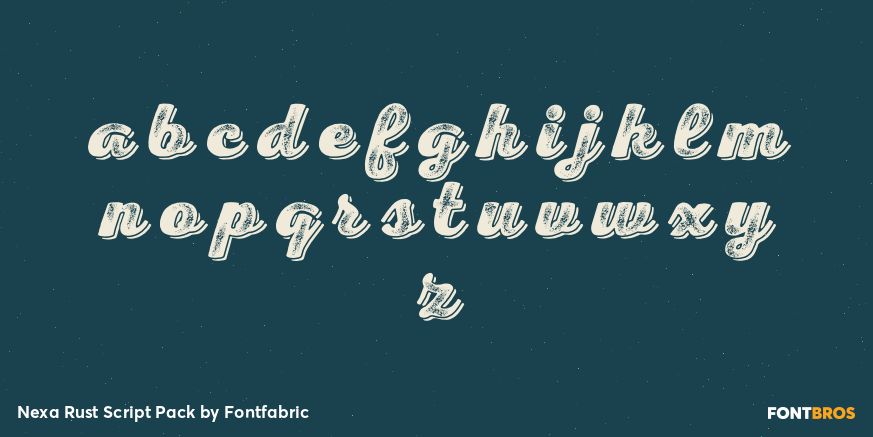 Nexa Rust Script Pack Font Poster #3