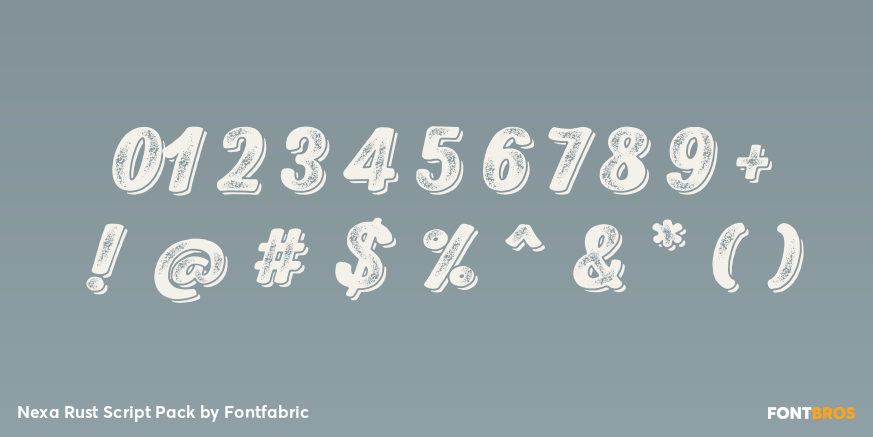 Nexa Rust Script Pack Font Poster #4
