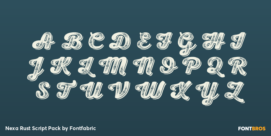 Nexa Rust Script Pack Font Poster #1